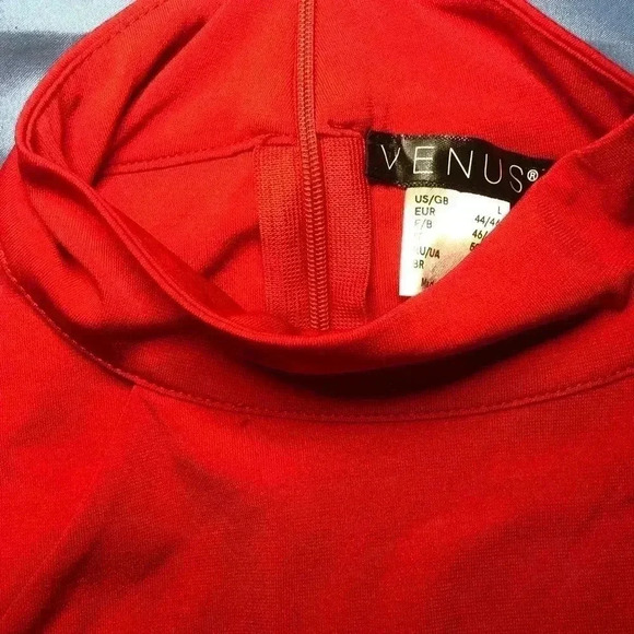 🔥💃🏻High Neck Fringe Red Party Dress💃🏻🔥Large and Small - Picture 15 of 16